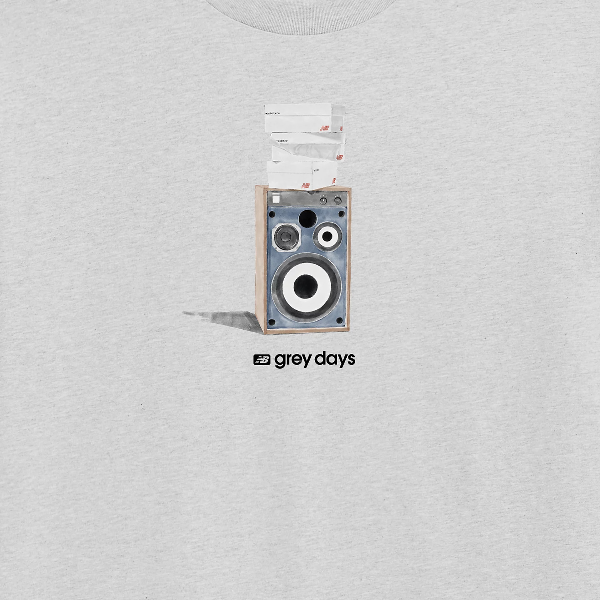 New Balance T-shirt Grey Days Speaker Grey