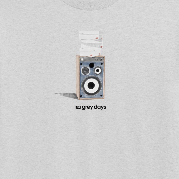 New Balance T-shirt Grey Days Speaker Grey