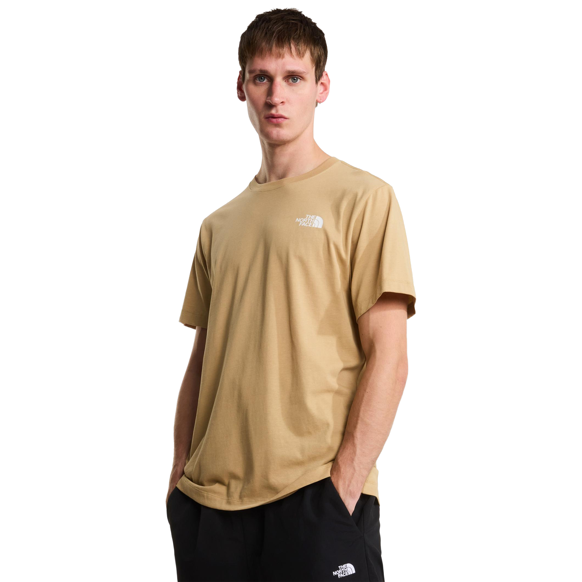 The North Face T-shirt M Evolution Box Nse Regular Khaki Stone