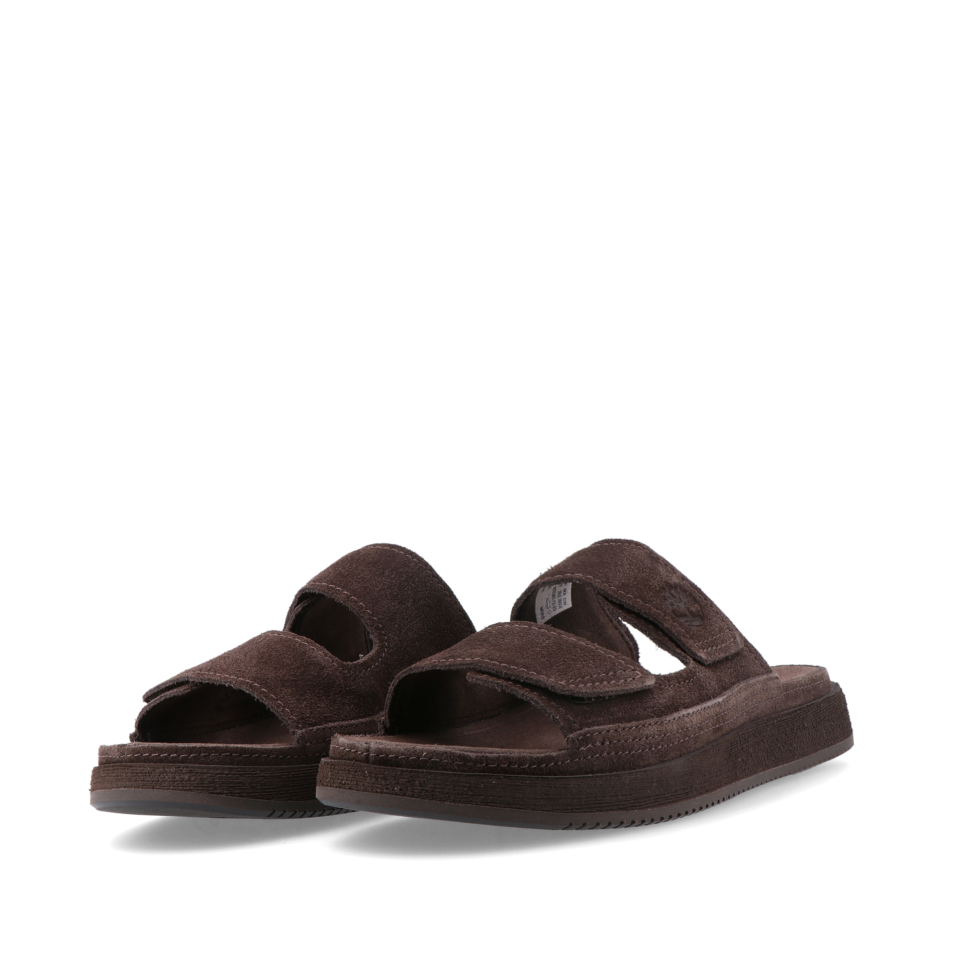 Timberland Casco Cove Slide Sandal Suede Dark Brown