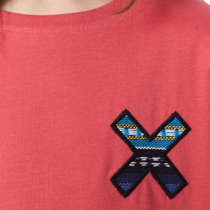 Blue Banana T-shirt Classic Kids Red