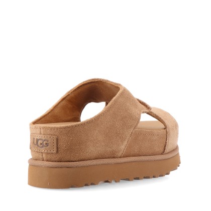 Ugg W Goldenstar Hi Cutout Slide Chestnut