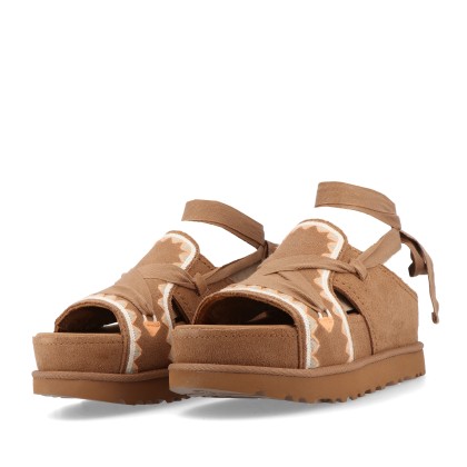 Ugg W Goldenstar Hi Artistitch Chestnut Multi