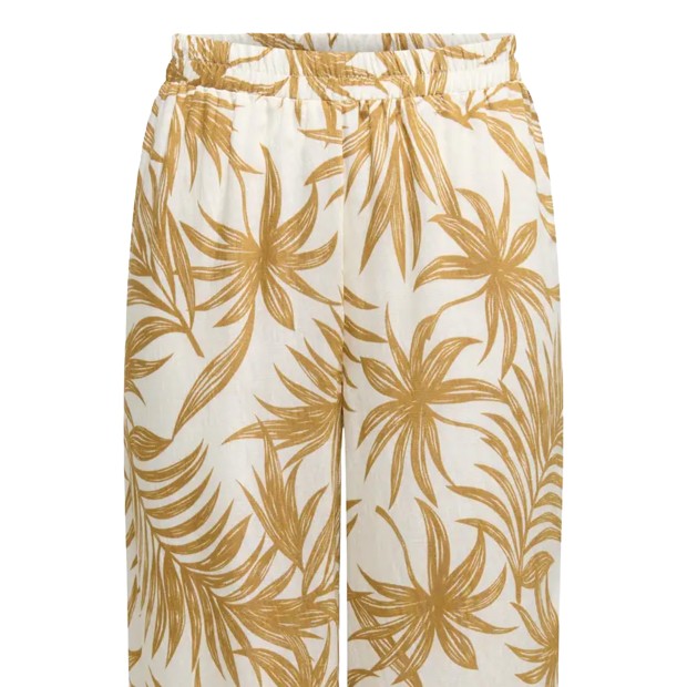 Only Calça Izzy Pull Up Cloud Dancer Wood Trush