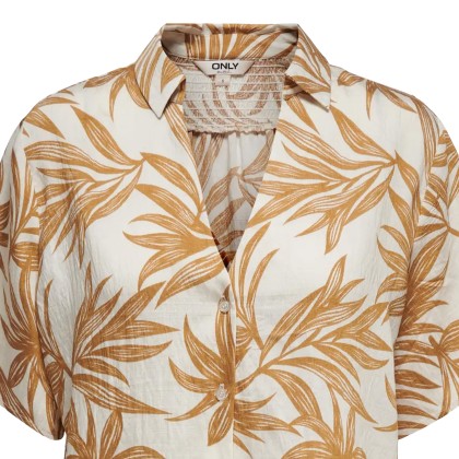 Only Camisa Izzy Cloud Dancer Wood Trush