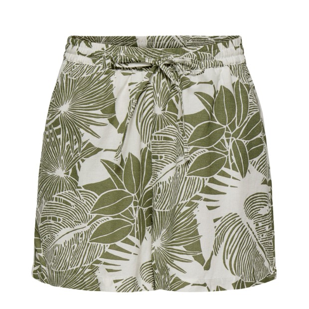 Only Cal��o Jakiri Linen Cloud Dancer Green Tropical