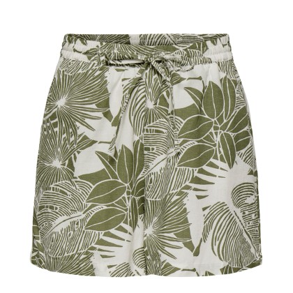 Only Cal��o Jakiri Linen Cloud Dancer Green Tropical
