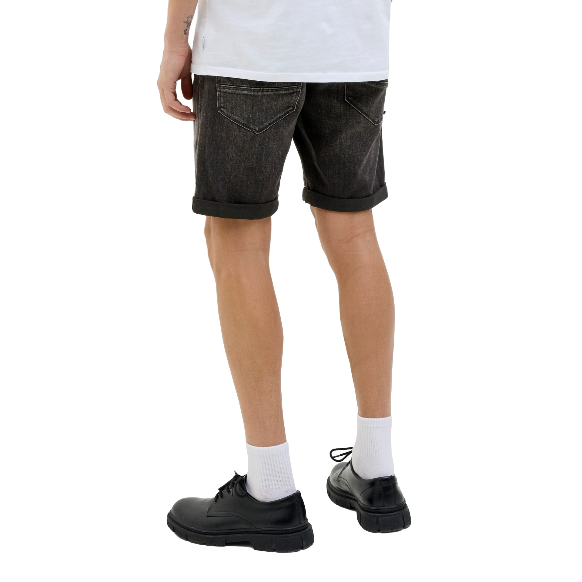 Jack & Jones Calção Rick Jjfox Black Denim Am 317