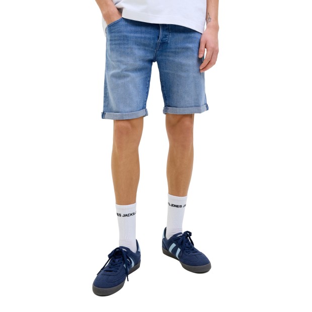 Jack & Jones Calção Rick Jjfox Blue Denim Am 318