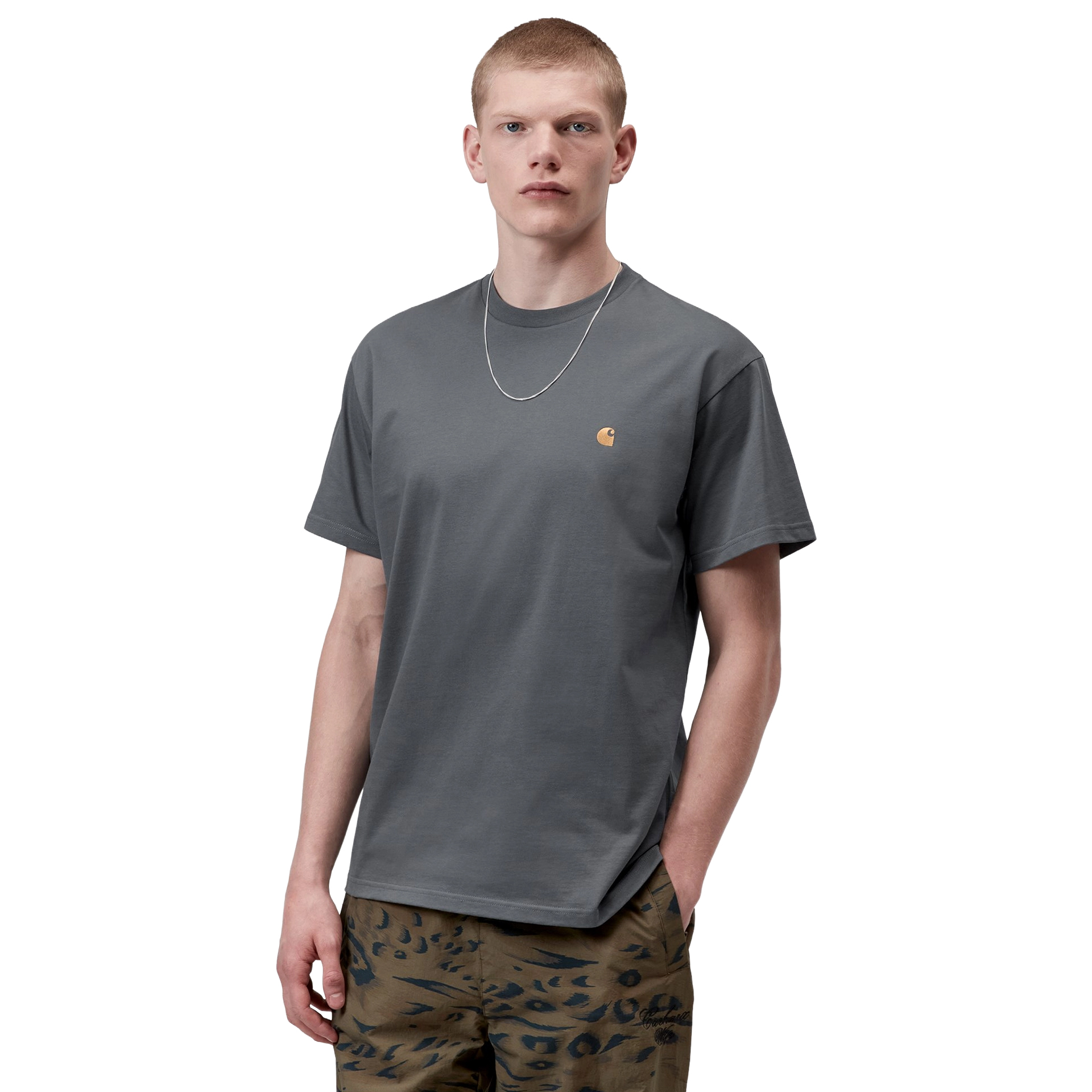 Carhartt Wip T-shirt Chase Styx / Gold