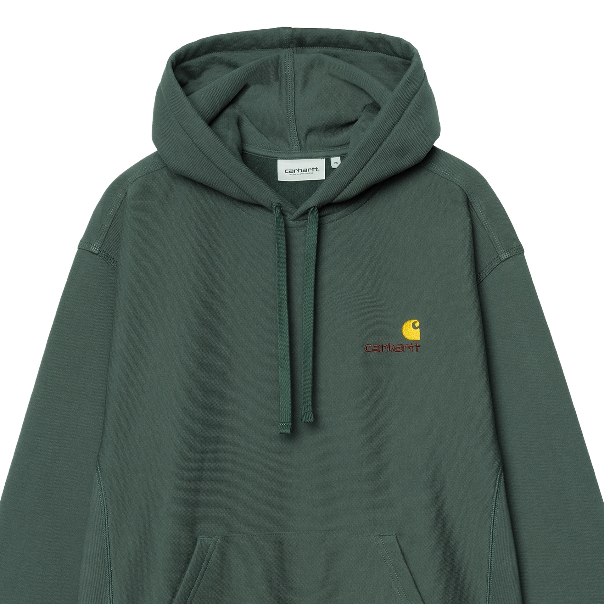 Carhartt Wip Sweat Hooded American Script Kale Green