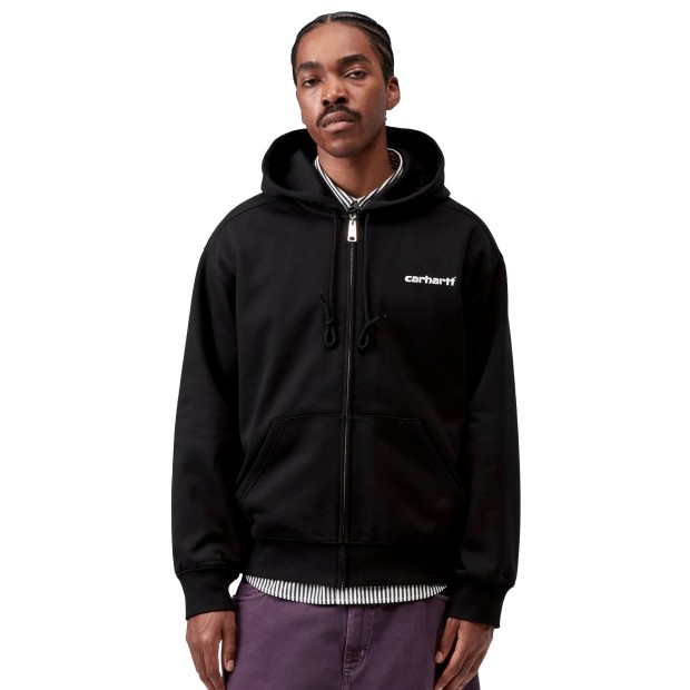 Carhartt Wip Casaco Hooded Archive Lines Black
