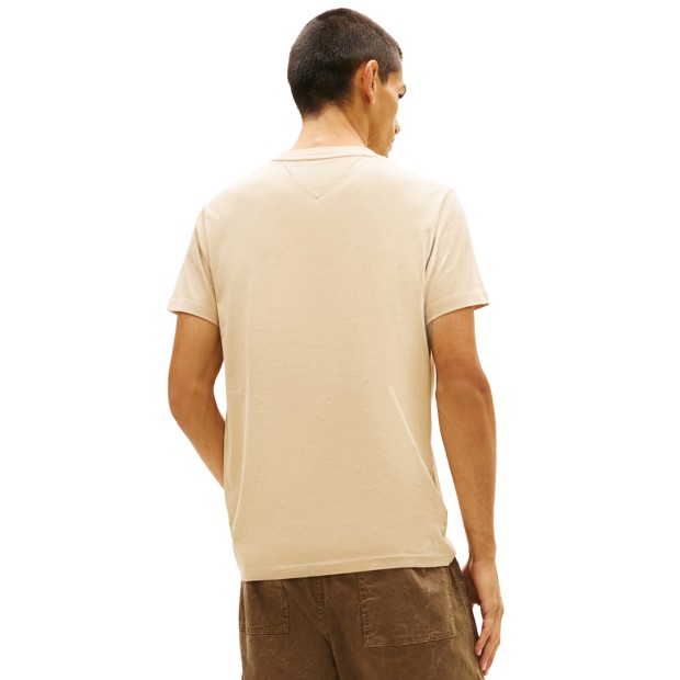 Tommy Hilfiger T-shirt Tjm Slim Sign Chesttee Ext Beige
