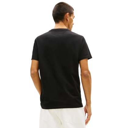 Tommy Hilfiger T-shirt Tjm Slim Sign Chesttee Ext Black