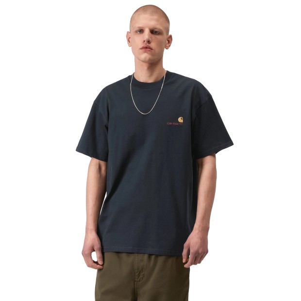 Carhartt Wip T-shirt American Script Deep Night