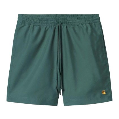 Carhartt Wip Cal��o de Banho Chase Rainforest  Gold