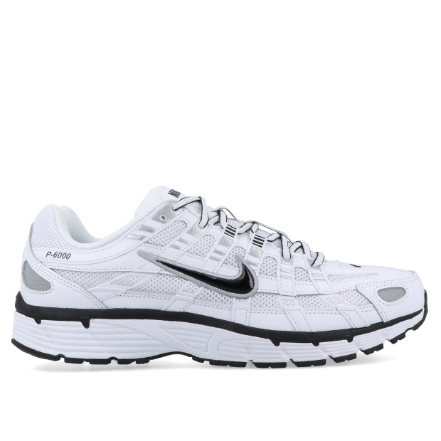 Nike P-6000 White/black-metallic Silver