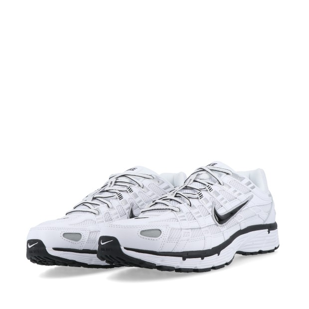 Nike P-6000 White/black-metallic Silver