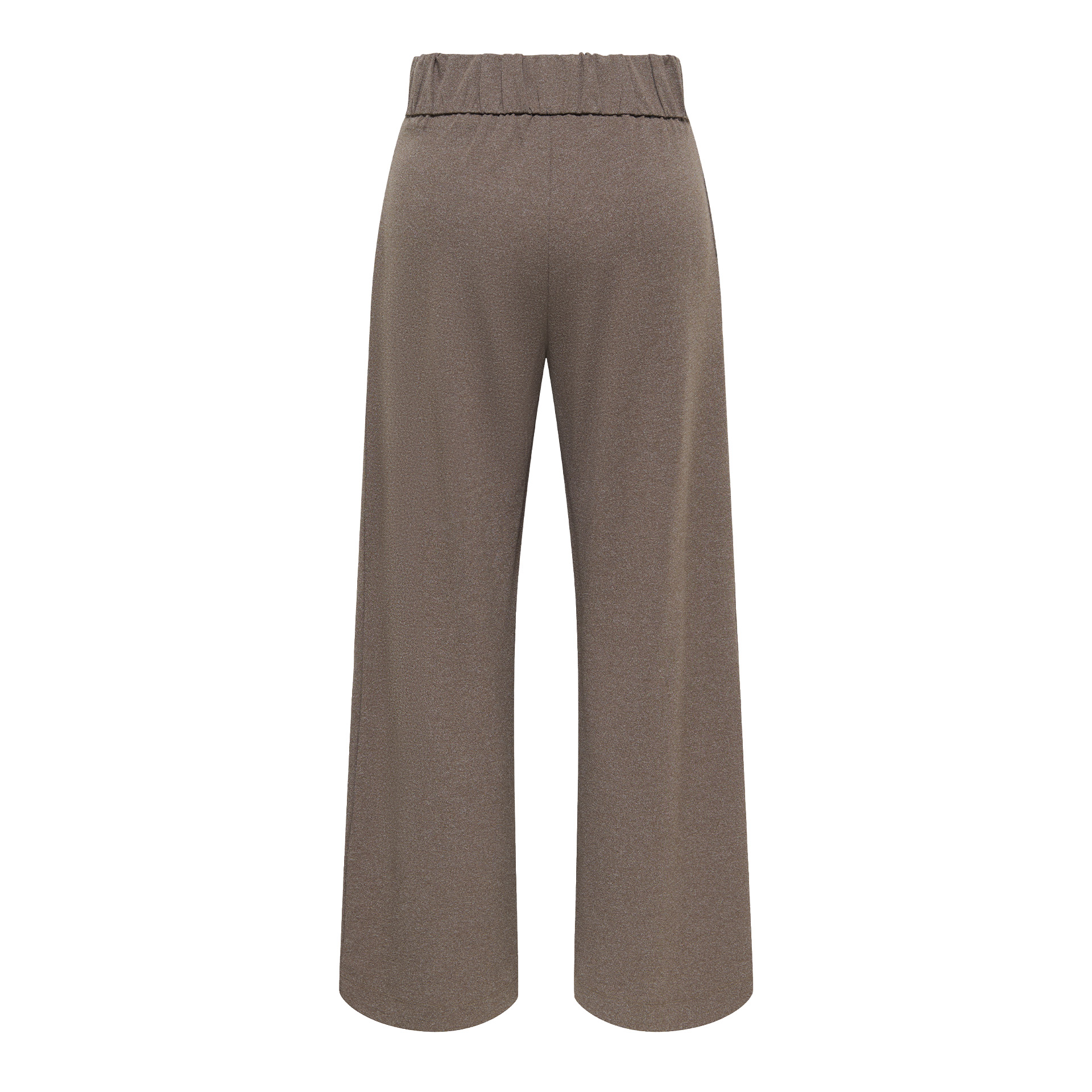 JDY Calça Geggo Life New Chocolate Brown Melange Black Buttons