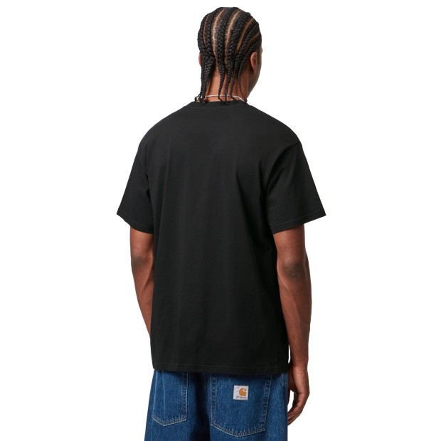 Carhartt Wip T-shirt Script Embroidery Black / White