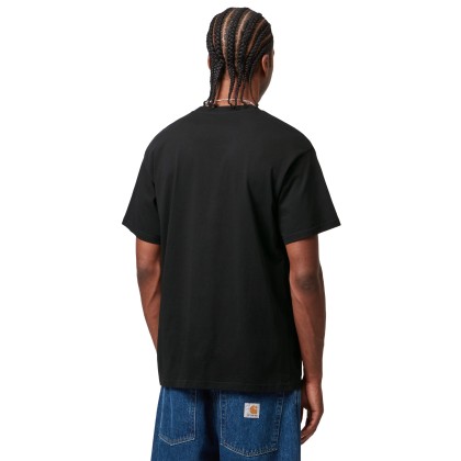 Carhartt Wip T-shirt Script Embroidery Black / White