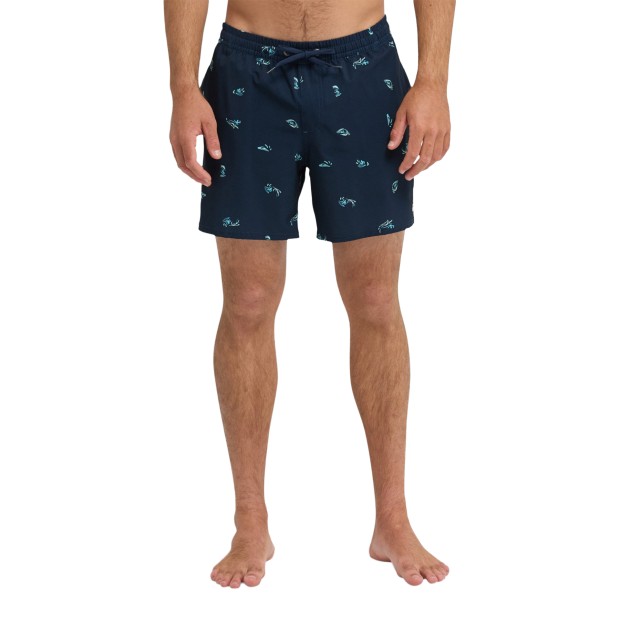 Quiksilver Volleyshort Stretch Printed Darknavy/spacedout