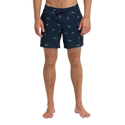 Quiksilver Volleyshort Stretch Printed Darknavy/spacedout