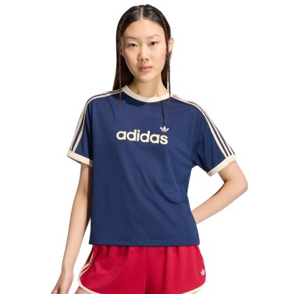 adidas Originals T-shirt Lineaer Mesh Blue / Night Indigo