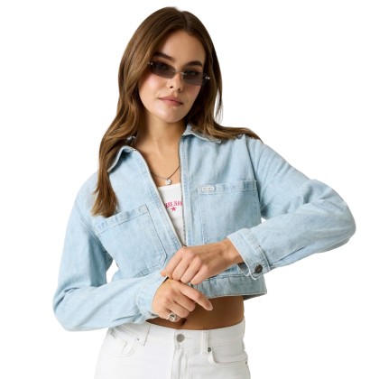 Guess Casaco Cropped Zipped Ultra Lt Pool Wat