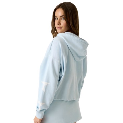 Guess Casaco Crop Os Bubble Fog Blue Multi