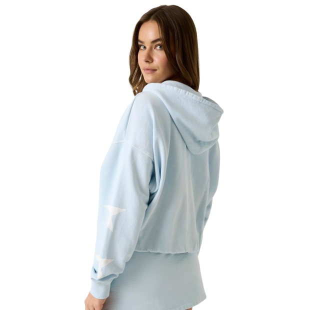 Guess Casaco Crop Os Bubble Fog Blue Multi