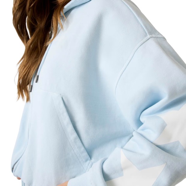 Guess Casaco Crop Os Bubble Fog Blue Multi