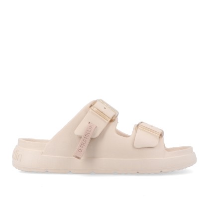 D.Franklin Vibe Foam 2 Buckles Cristal Cream