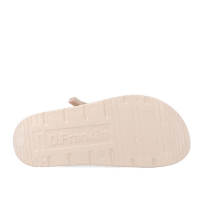 D.Franklin Vibe Foam 2 Buckles Cristal Cream