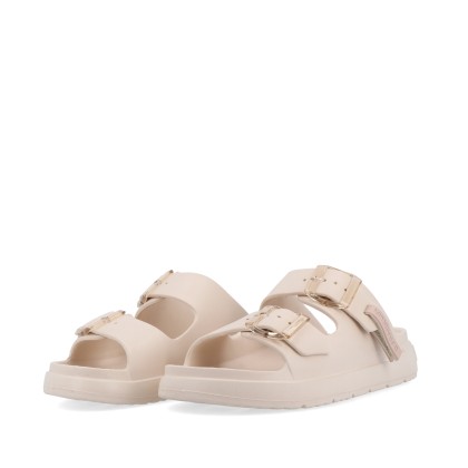 D.Franklin Vibe Foam 2 Buckles Cristal Cream