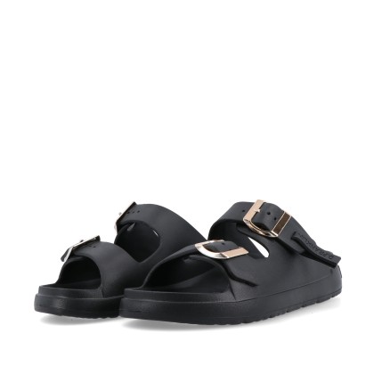 D.Franklin Vibe Foam 2 Buckles Black / Platinum