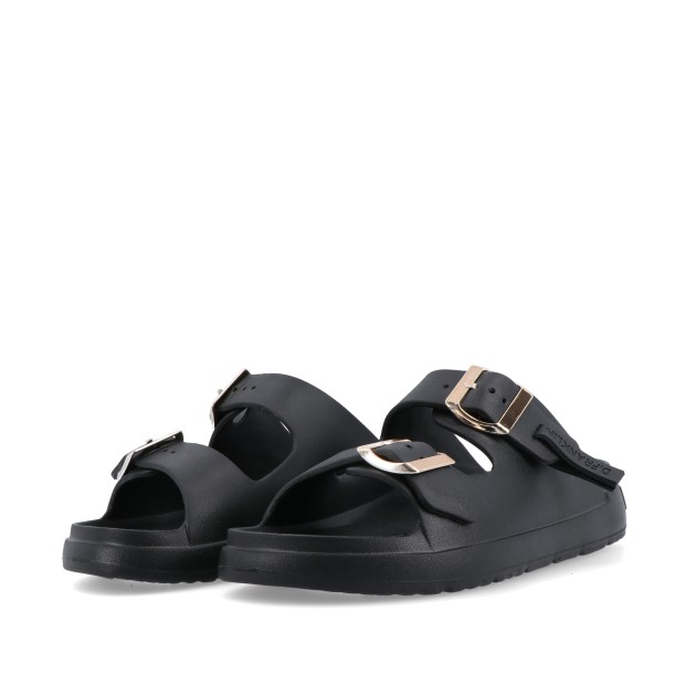 D.Franklin Vibe Foam 2 Buckles Black / Platinum