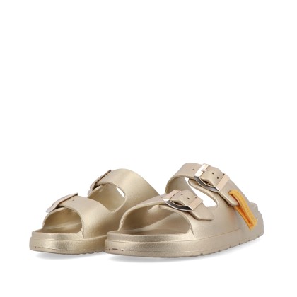 D.Franklin Vibe Foam 2 Buckles Met Light Gold