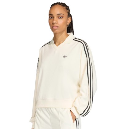 adidas Originals Polo V Neck White adidas Originals Polo V Neck White