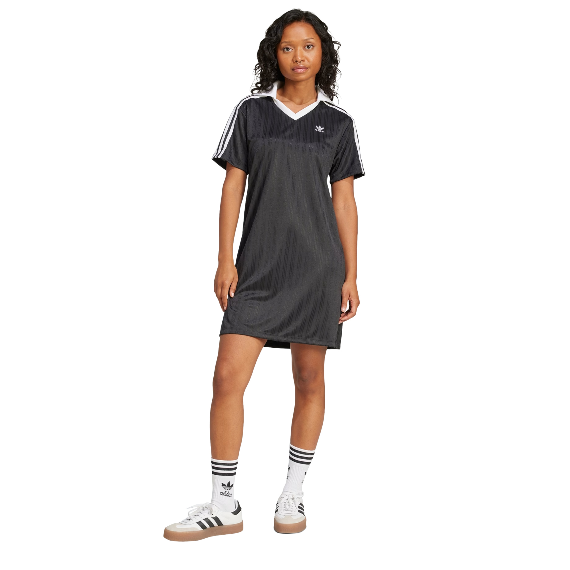 adidas Originals VESTIDO V-Neck Ss Black