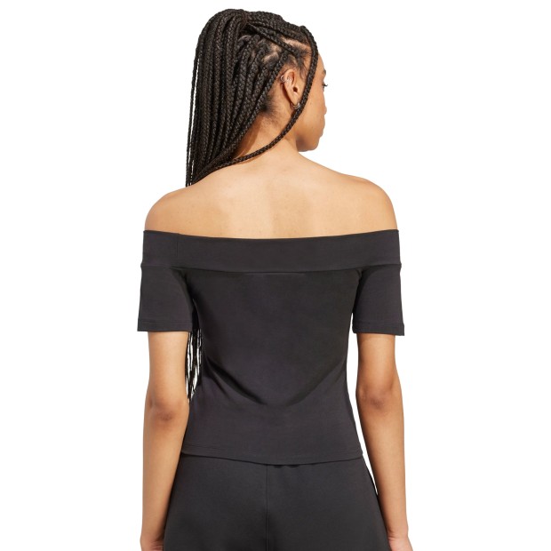adidas Originals T-Shirt Com Decote Bandeau Black