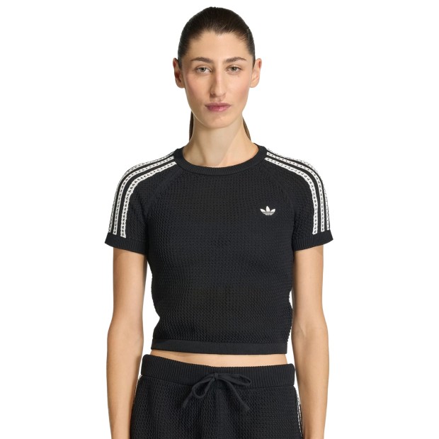 adidas Originals T-shirt Crochet Black