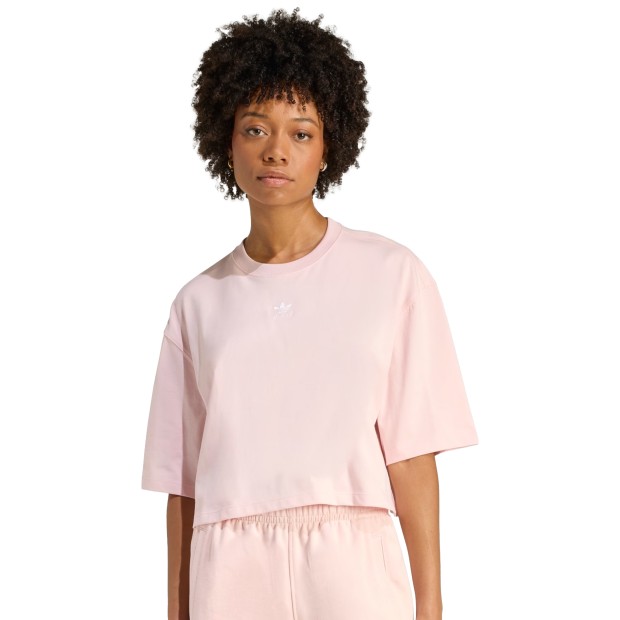 adidas Originals T-shirt Essentials Crop Sandy Pink