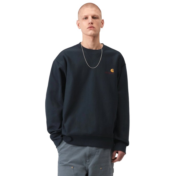 Carhartt Wip Sweat American Script Deep Night
