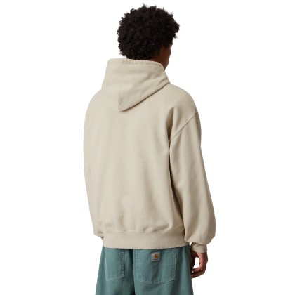 Carhartt Wip Sweat Hooded Vista Fleur De Sel Garment Dyed