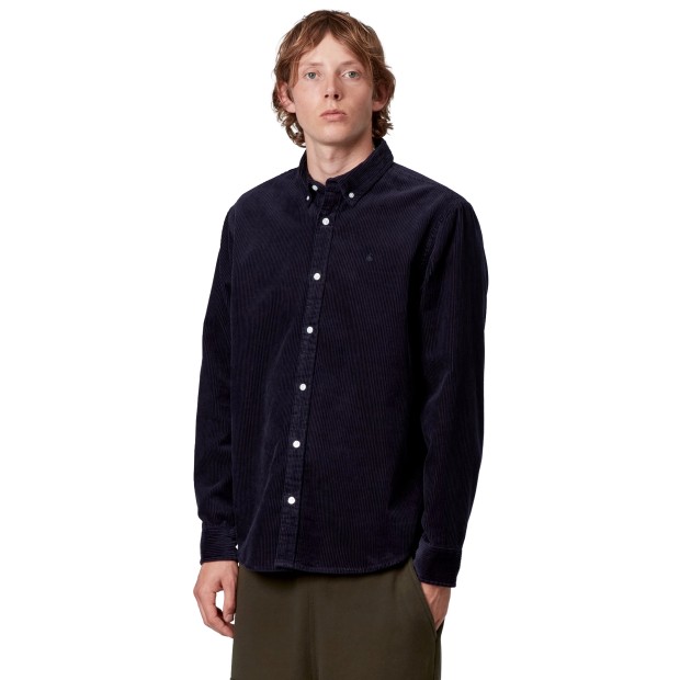 Carhartt Wip Camisa Madison Cord Shirt Dark Navy Dark Navy