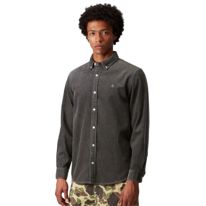 Carhartt Wip Camisa Madison Cord Shirt Graphite Graphite
