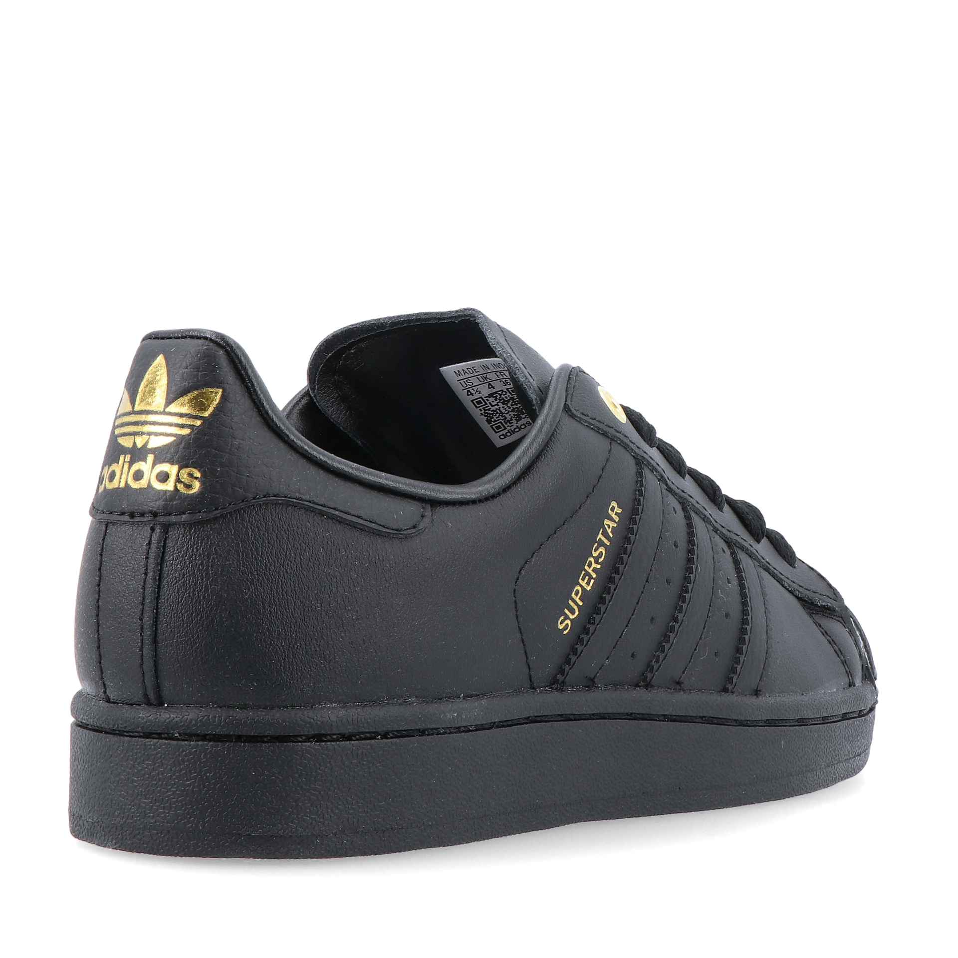adidas Originals Superstar II J Core Black / Gold Met.