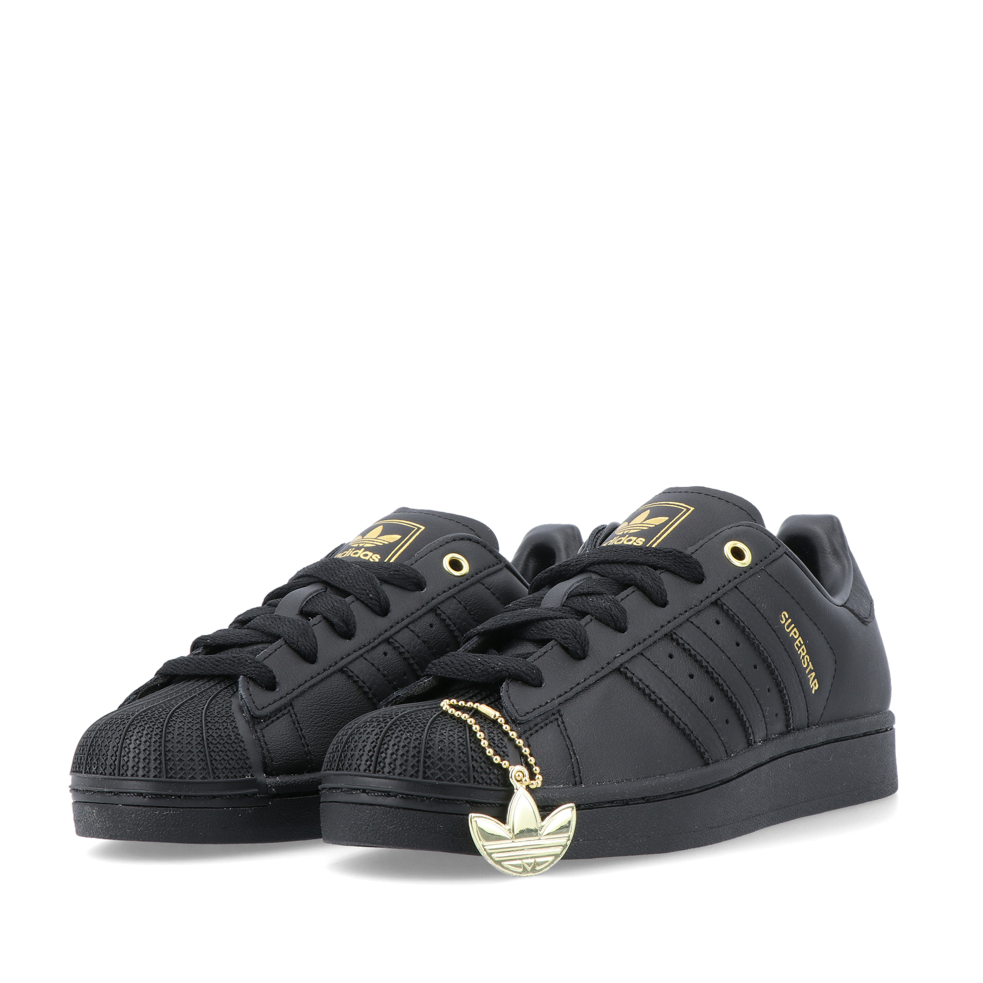 adidas Originals Superstar II J Core Black / Gold Met.