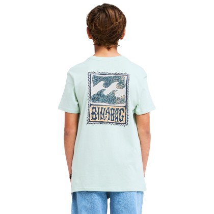 Billabong T-shirt Stamp Vintage Green
